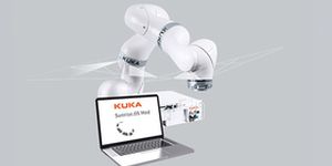 Lehký robot LBR Med má díky KUKA Sunrise.OS Med 2.6 široké uplatnění ve zdravotnictví