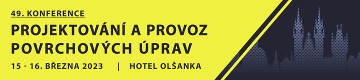 Konference PROJEKTOVÁNÍ A PROVOZ POVRCHOVÝCH ÚPRAV