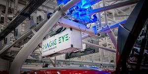Škoda Auto: Kamerový systém „Magic Eye“ včas odhalí potřebu údržby na výrobní lince