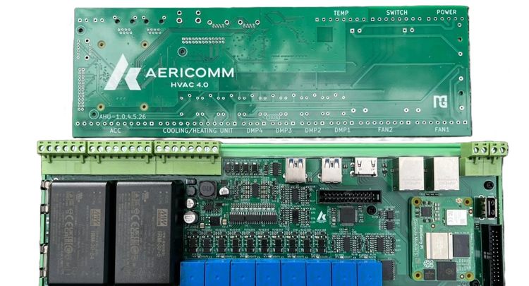 Konec éry kabelových nočních můr: Aericomm přináší „Cabinet on Board“ pro výrobní stroje a HVAC