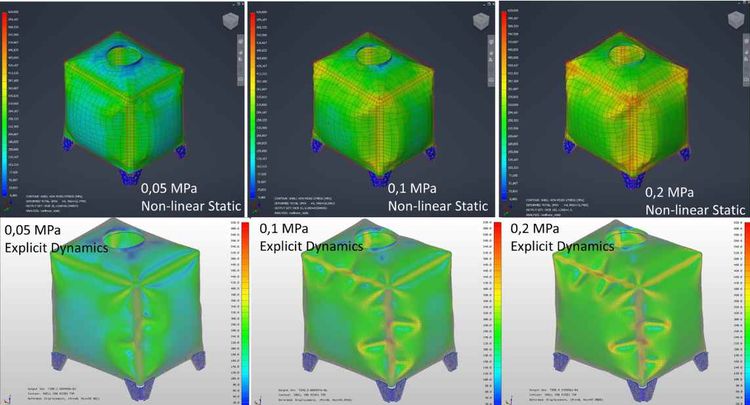 TD-IS ověřila chování tenkostěnné nerezové nádoby pomocí simulace v Autodesk Inventor Nastran