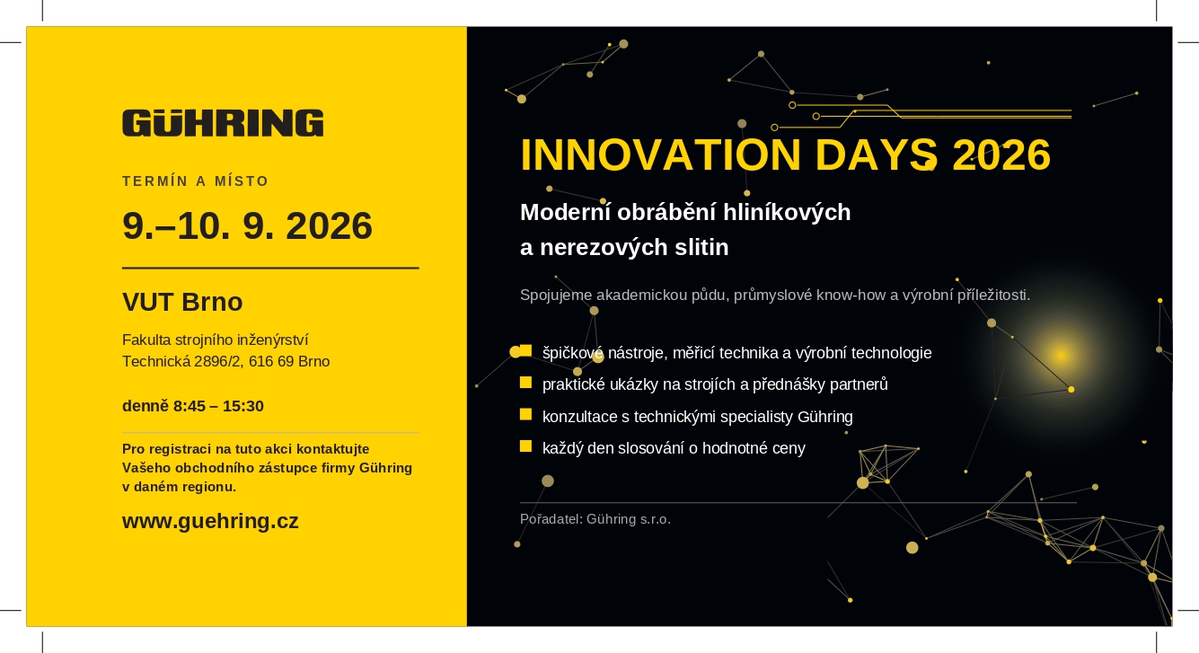 INNOVATION DAYS 2026 firmy GÜHRING